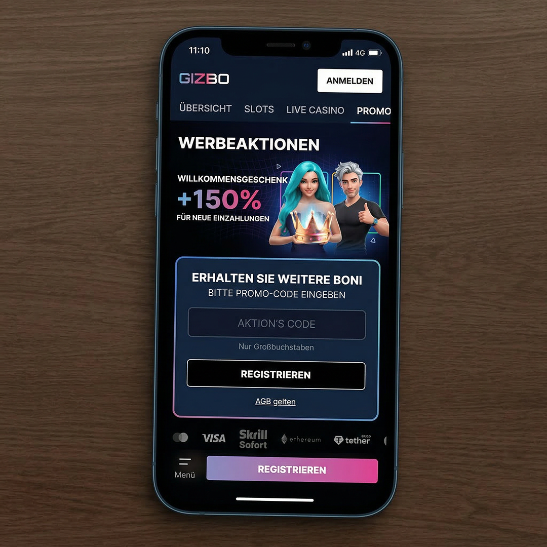 Gizbo Casino Bonus Code